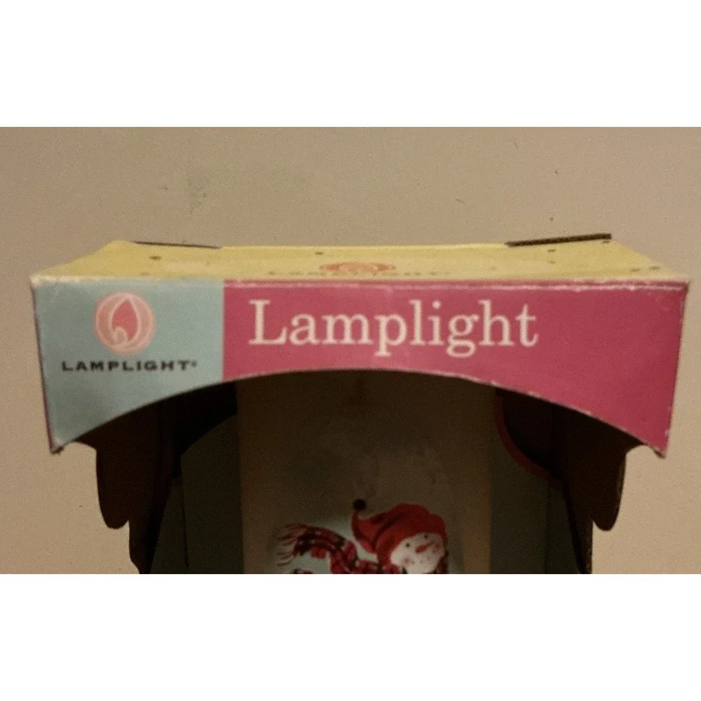 Vintage Snowman Lamplight Ultra Pure Liquid Lamp, In Original‎ Box